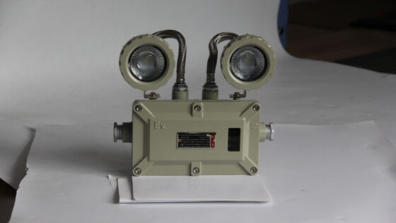 Lampe d'évacuation d'urgence à double tête LED ATEX 2*3W, projecteurs jumelles antidéflagrants pour usine chimique