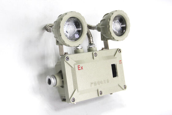 Éclairage de secours à double spot, autonomie de 90 minutes, lumière LED antidéflagrante de 2-3W, éclairage de secours antidéflagrant à double tête